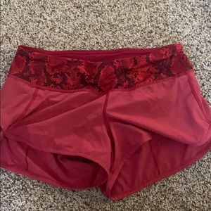 lululemon speed shorts